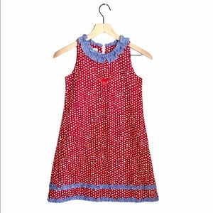 Vive La Fete Girls SMU Ruffle Polka Dots Dress